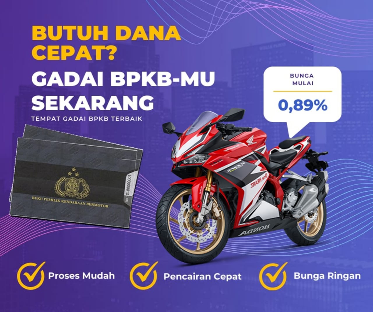 Kredit Jaminan Bpkb Motor Honda Cbr 250 Rabs Dapat Dana Berapa? Seperti Ini Simulasinya